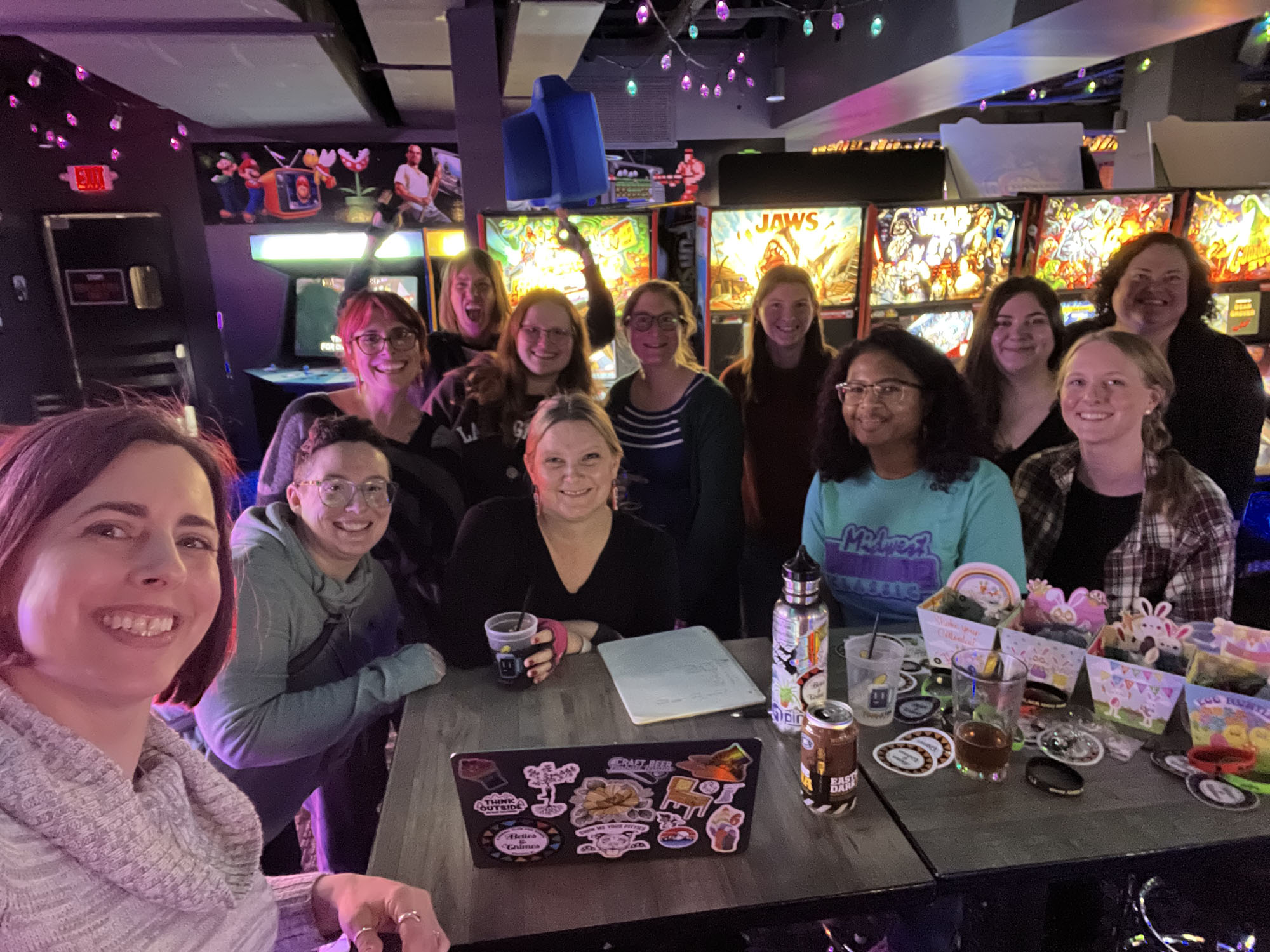 Group shot of the players at Double Tap in April