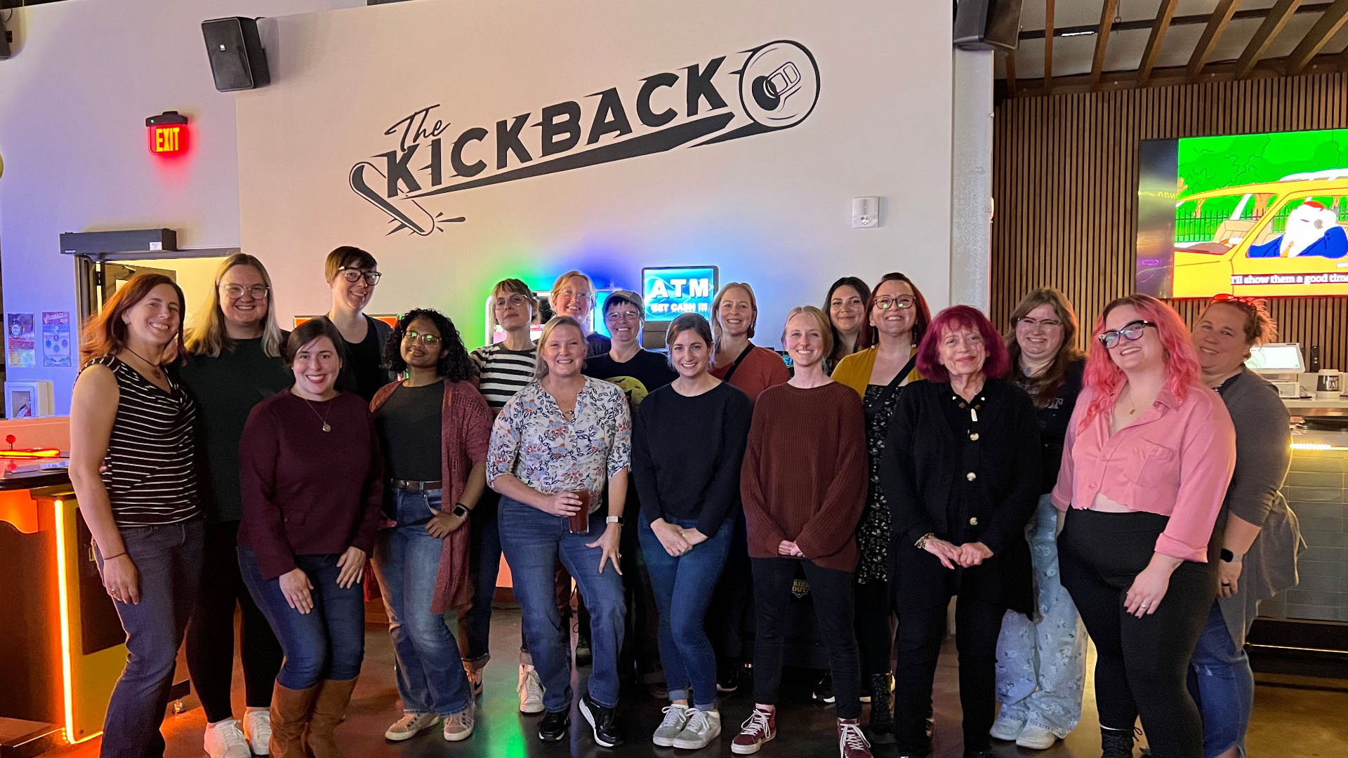 Belles and Chimes group photo at The Kickback