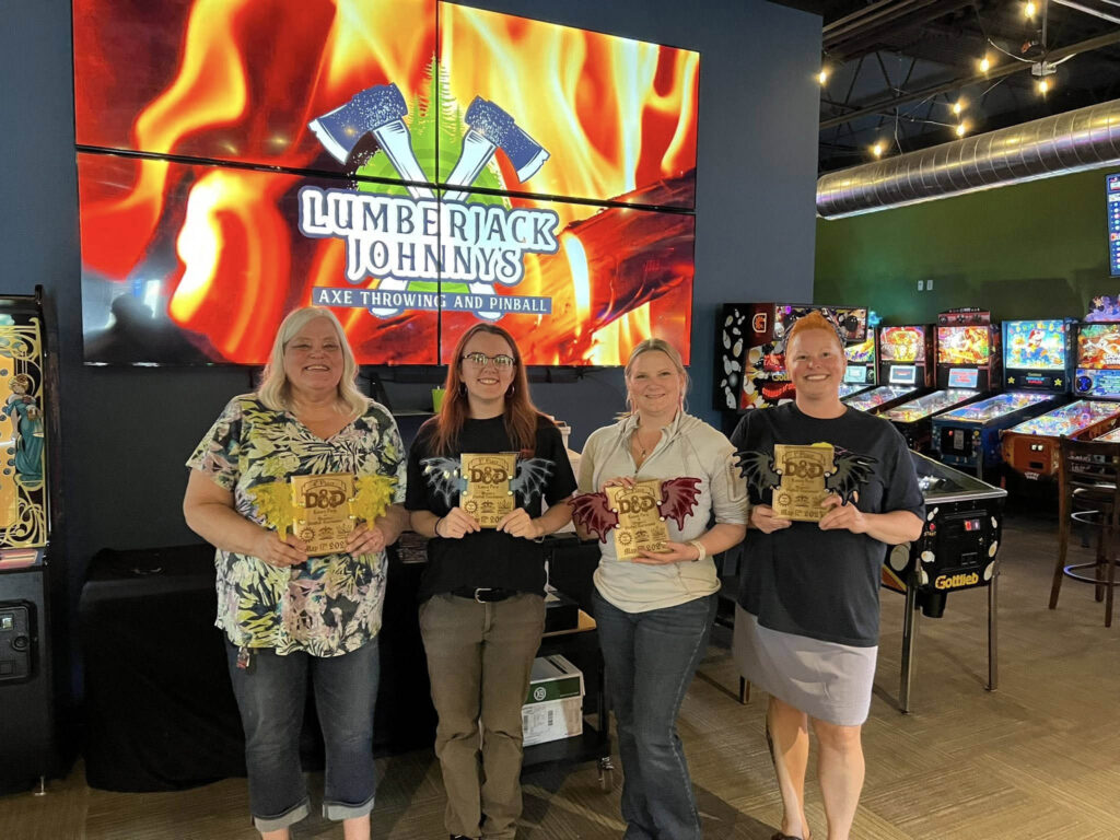 The winners at Lumberjack Johnny's