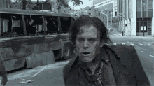 A zombie from walking dead animated gif