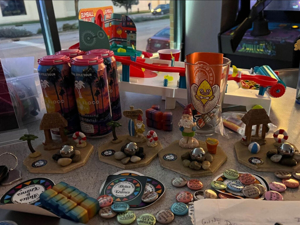 The table of prizes at Aftershock
