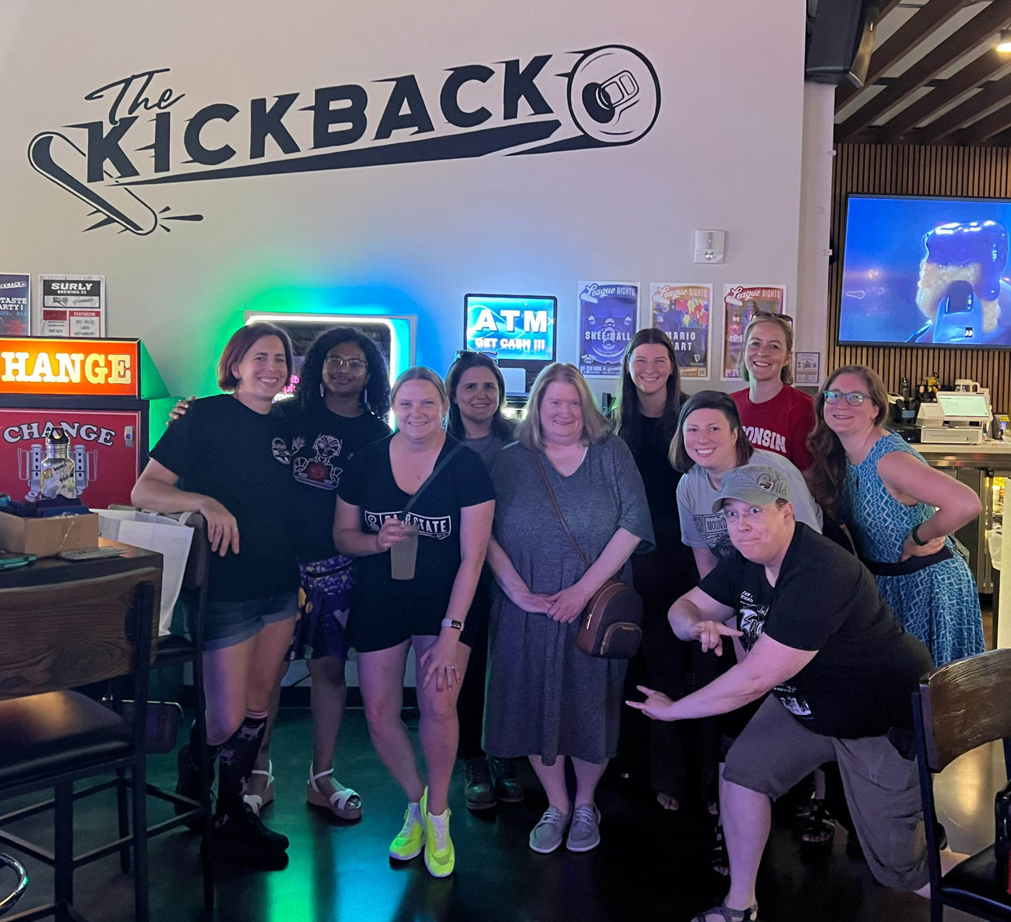 The belles and chimes group photo at the kickback