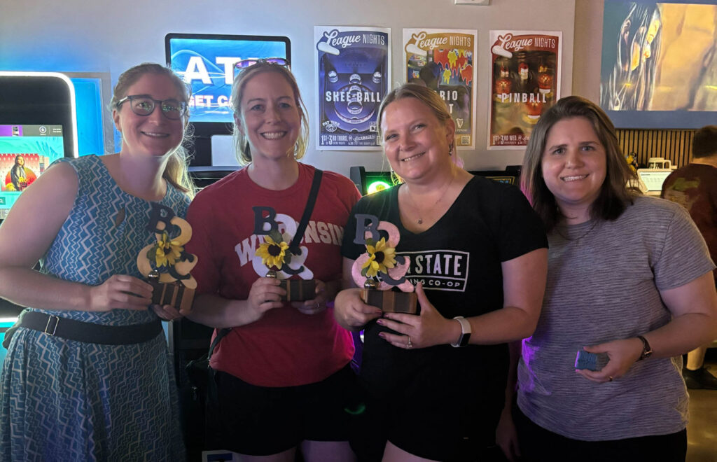 The top four winners at the Kickback
