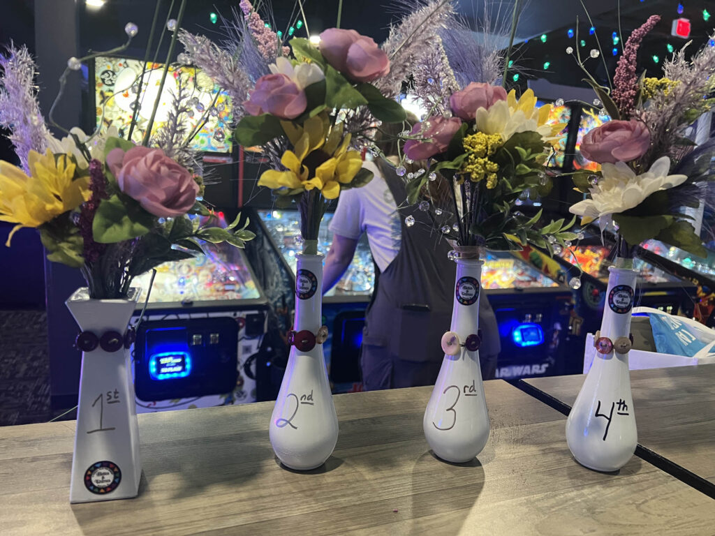 The flower vases made for September trophies