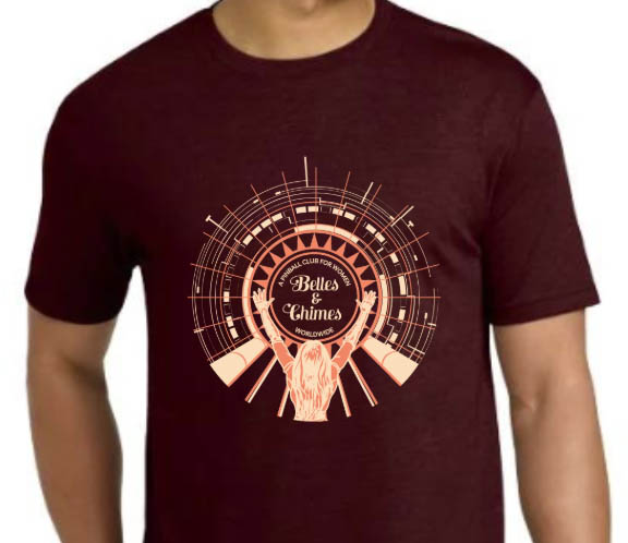 Belles and Chimes shirt available at Pinball Expo in Chicago