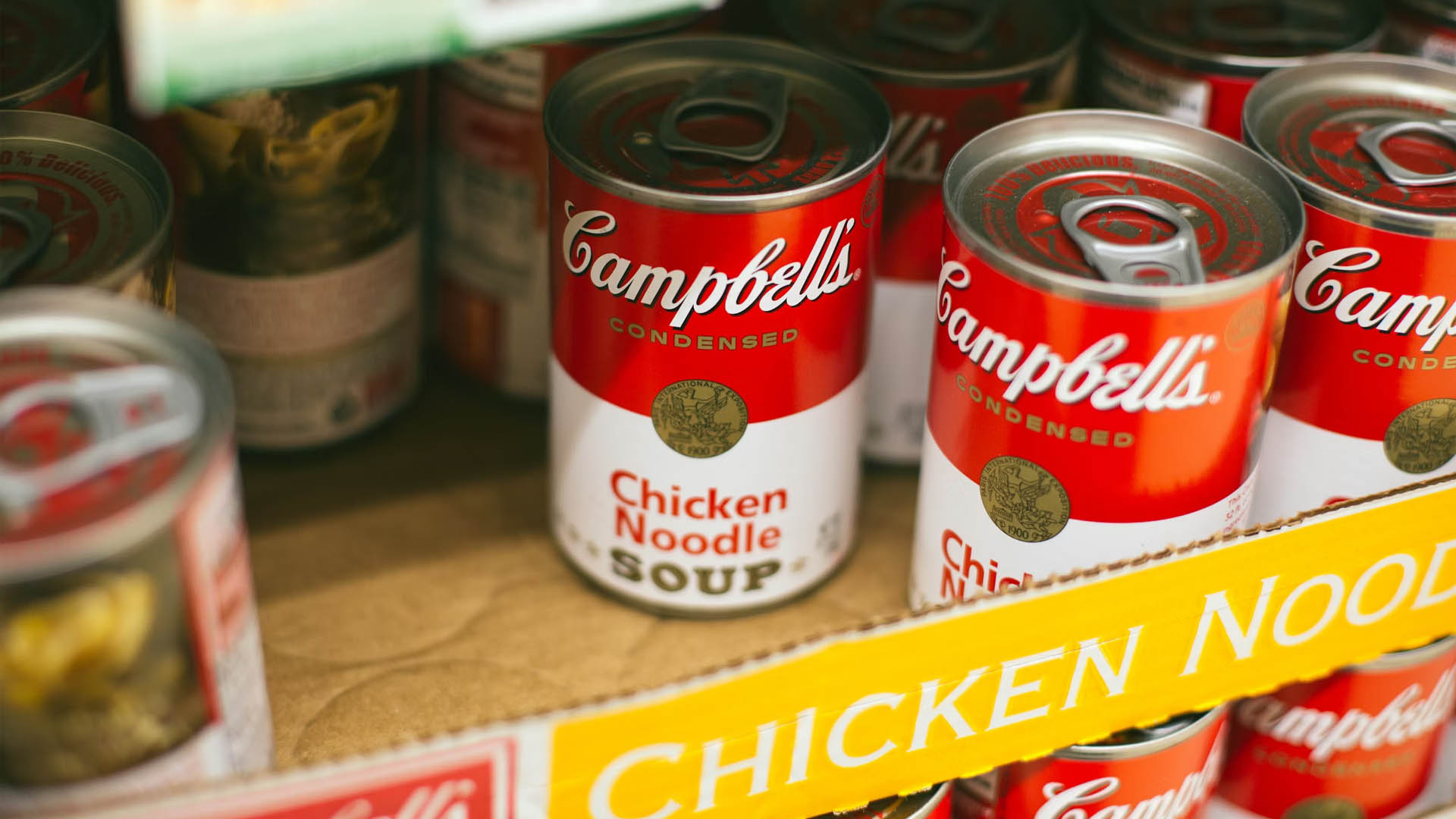 cans of campbell's soup
