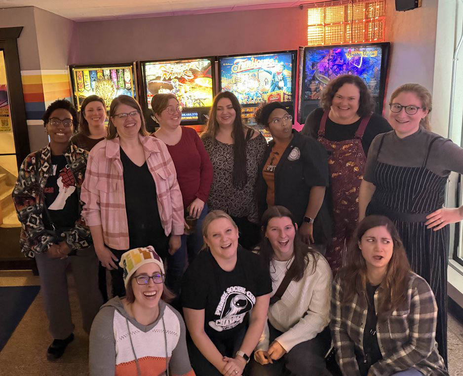 The group who came out for the monthly meetup