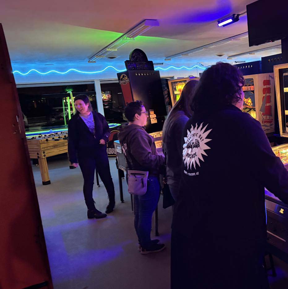 Belles having fun at Ryan's Retro Arcade