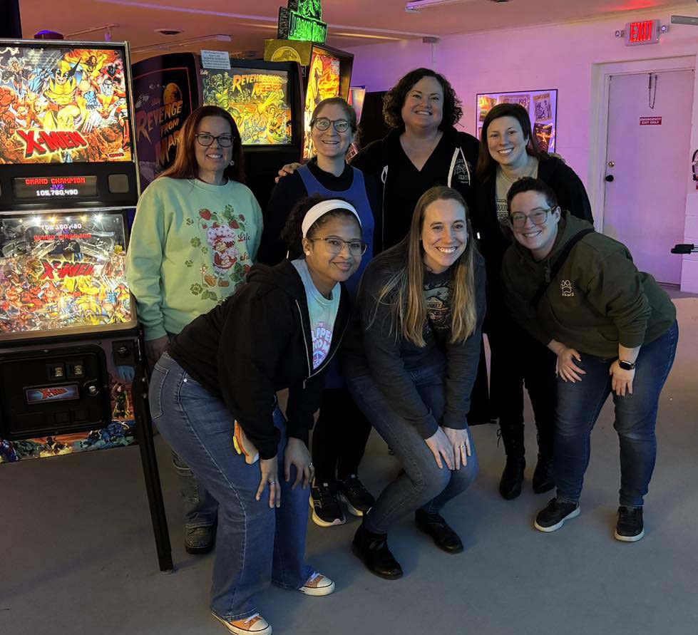 The group at Ryan's Retro Arcade