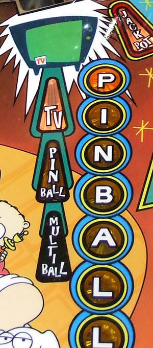Family guy pinball playfield TV