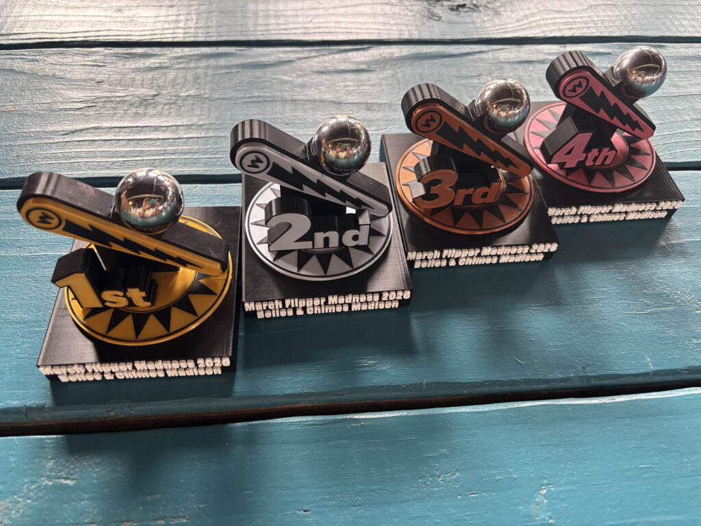 3d printed flipper madness trophies