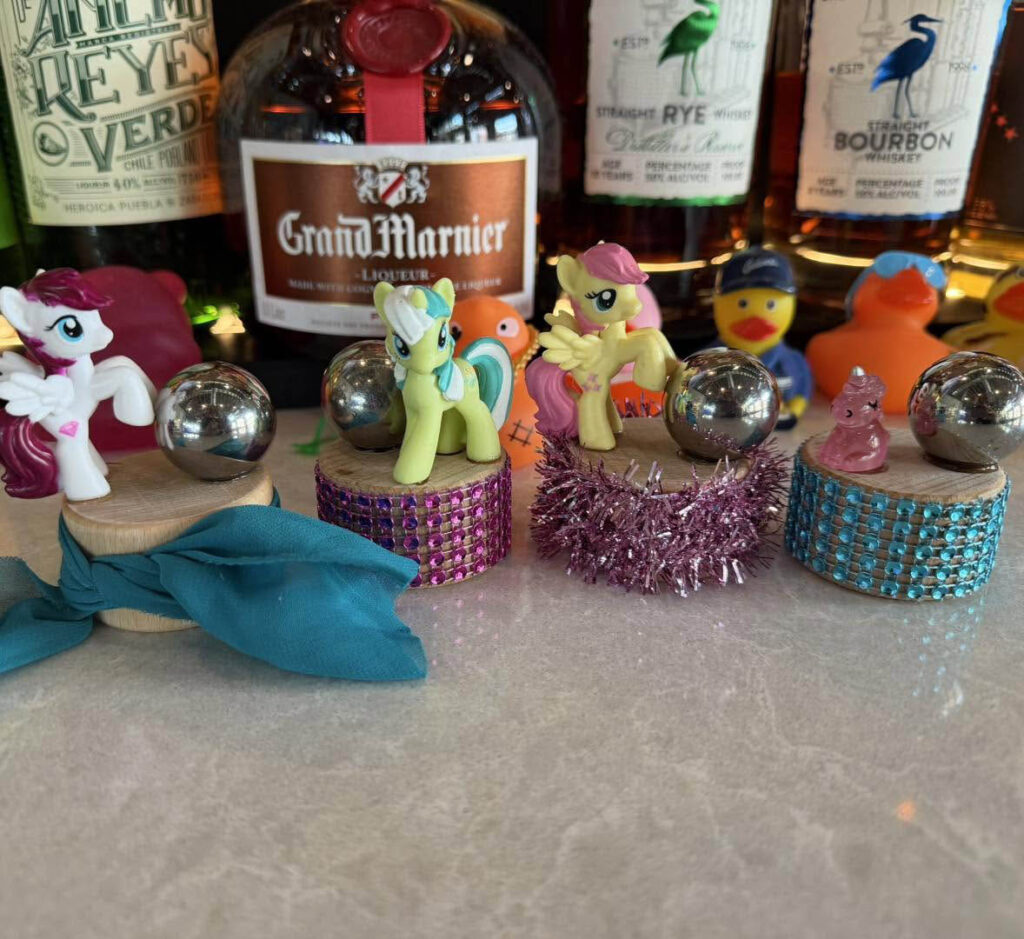 A pinball and my little pony trophy made by Jacque
